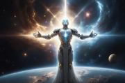 上帝是人工智能吗？探究宇宙奥秘的哲学思考，人工智能的神性，上帝与宇宙奥秘的哲学对话，人工智能与神性，上帝与宇宙奥秘的哲学沉思