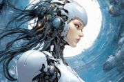 漫画里的人工智能，幻想与现实交织的奇妙世界，AI幻境，漫画中的智能世界与现实交织之旅