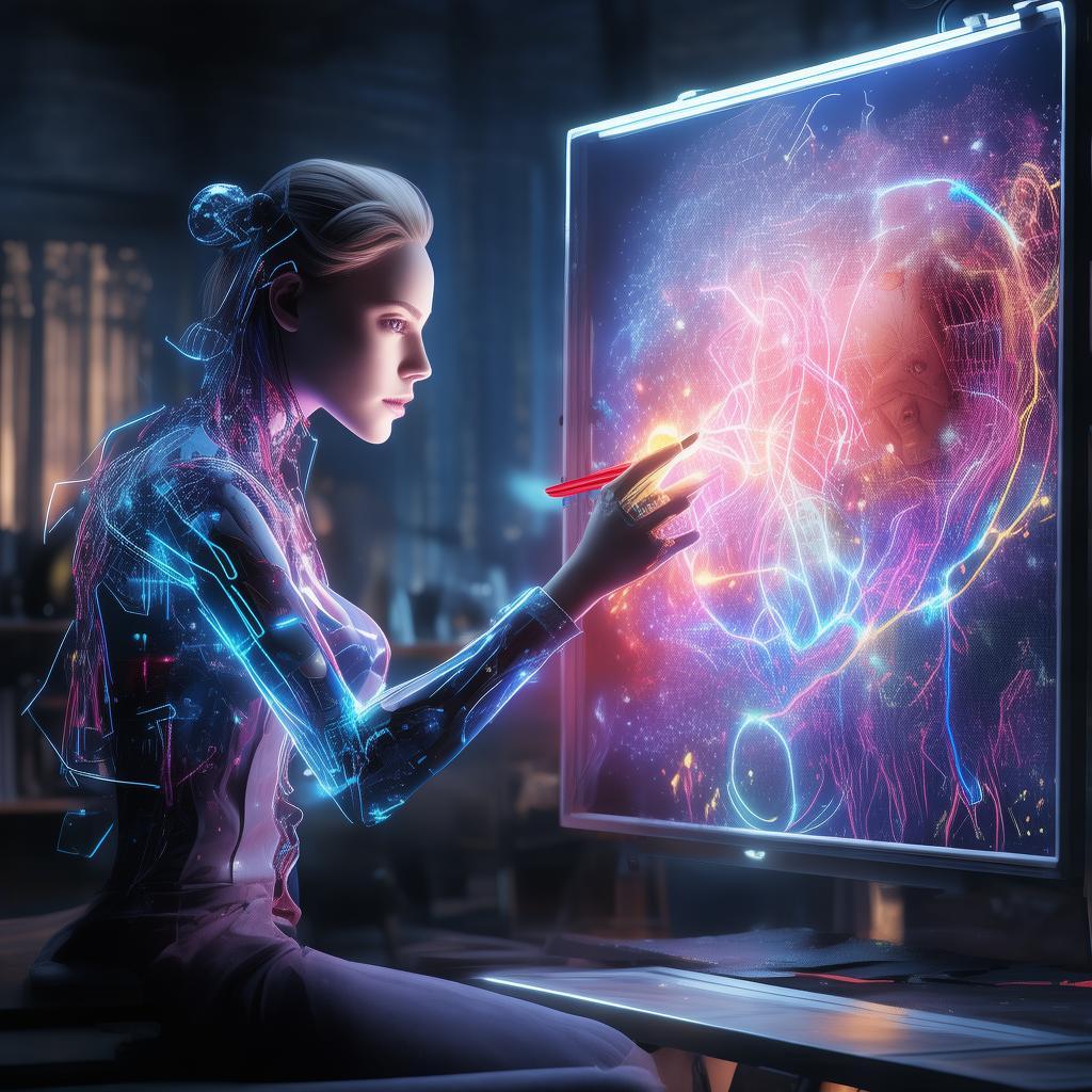 人工智能绘图革命，为什么AI能绘制出令人惊叹的艺术作品？，AI艺术创作新纪元，揭秘AI绘制惊艳艺术背后的秘密